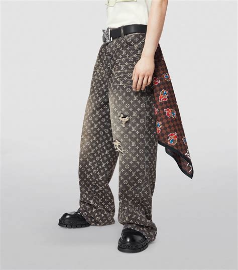 lv black pants|louis vuitton denim pants.